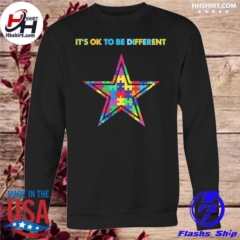 Dallas Cowboys Autism Its Ok To Be Different Shirt - High-Quality