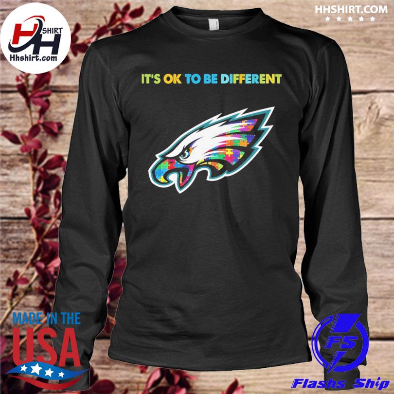 It's ok to be different Philadelphia Eagles Autism shirt - Freedomdesign