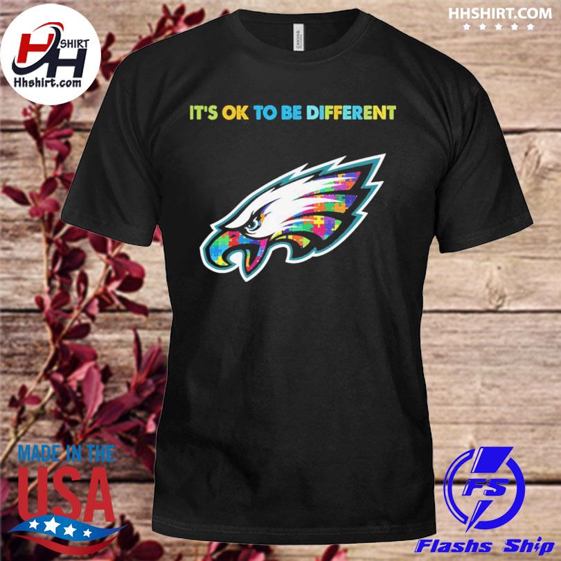 It's ok to be different Philadelphia Eagles Autism shirt - Freedomdesign