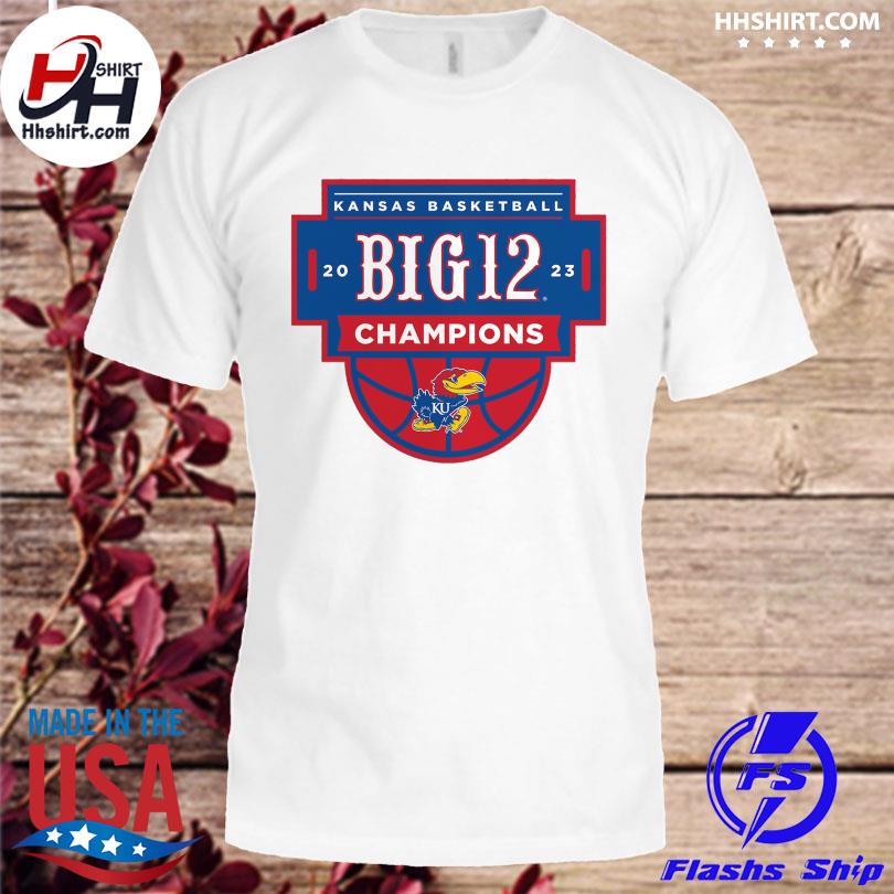 Kansas jayhawks 2023 big 12 men's basketball regular season champions shirt,  hoodie, sweater, long sleeve and tank top