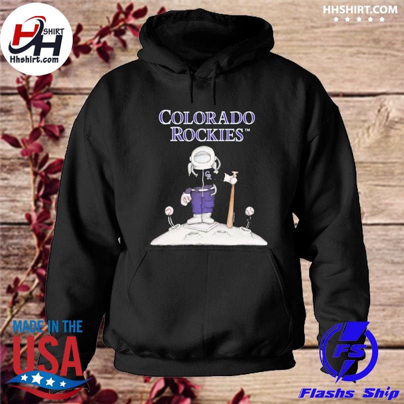 Colorado Rockies long sleeve gray hooded shirt MLB size XL extra large