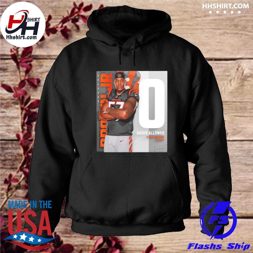 Orlando brown jr 0 sacks allowed in 2022 playoffs per pff cincinnati bengals  nfl shirt, hoodie, longsleeve tee, sweater