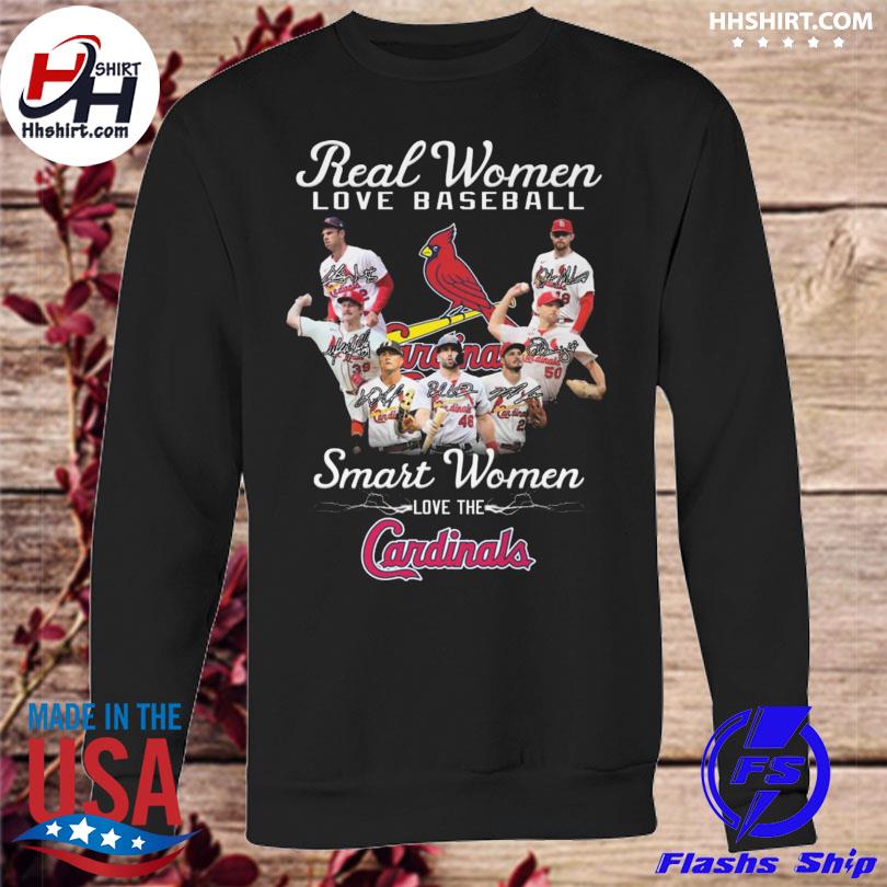 Official 2023 Real Women Love Baseball Smart Women Love The St. Louis  Cardinals Shirt, hoodie, sweater, long sleeve and tank top