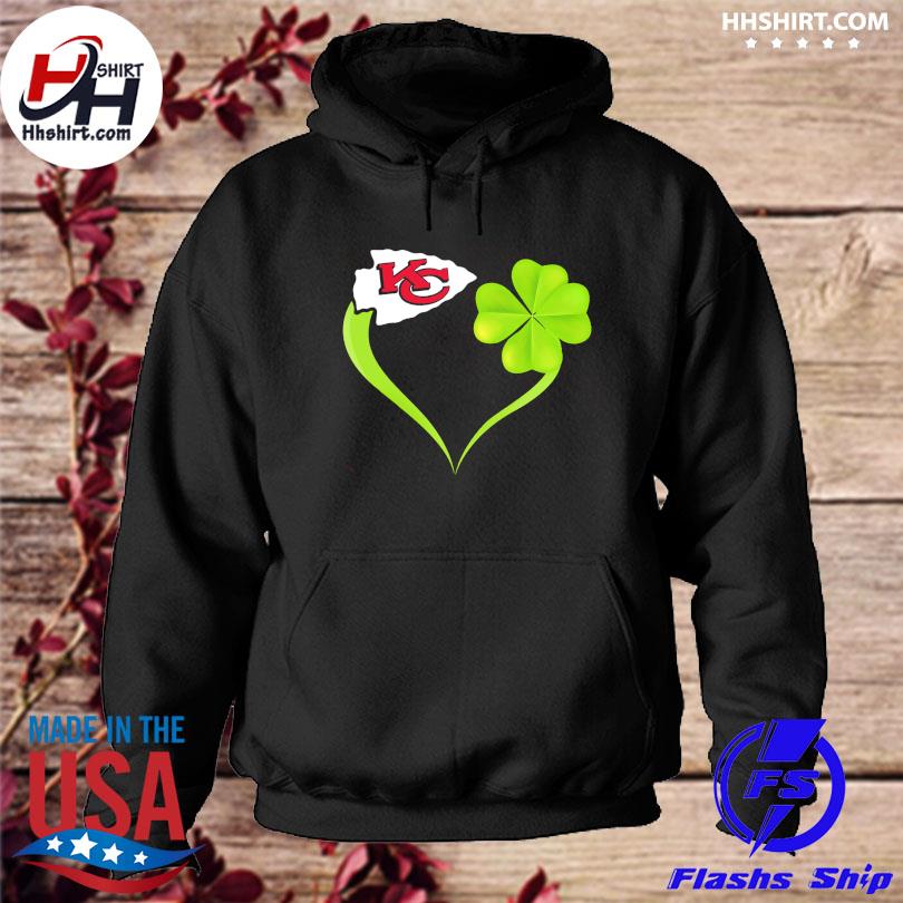 Heart Kansas City Chiefs Logo St Patrick's Day Shirt, hoodie, sweater, long  sleeve and tank top