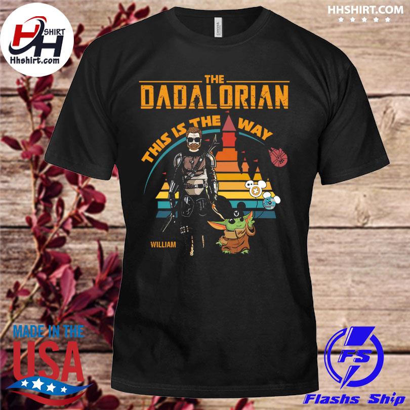 The Dadalorian and Baby Yoda this is the way vintage shirt