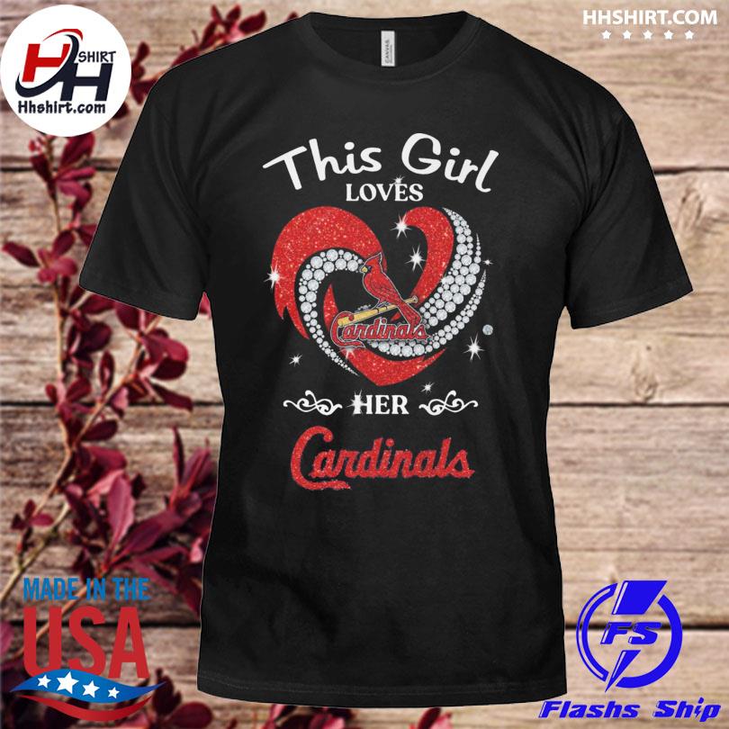 Official Heart This Girl Love St.Louis Cardinals Shirt, hoodie, sweater and  long sleeve