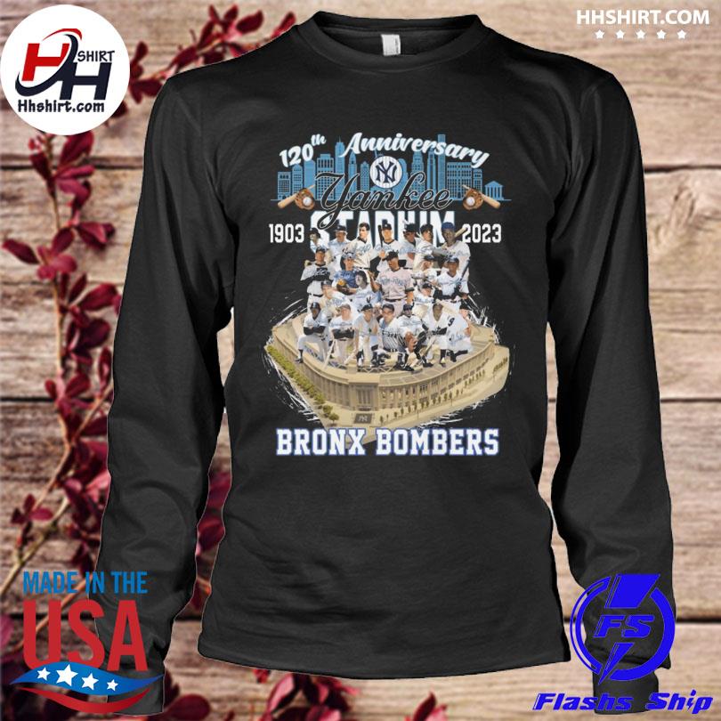 Official original 120th Anniversary New York Yankees 1903-2023 Bronx  Bombers T-shirt - 2020 Trending Tees