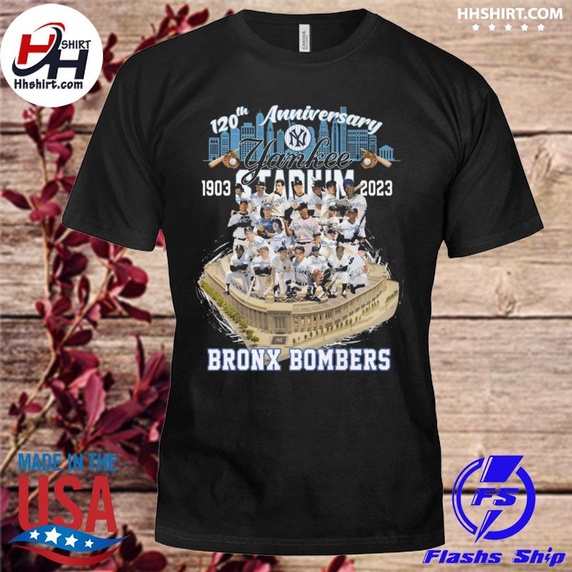 Official original 120th Anniversary New York Yankees 1903-2023 Bronx  Bombers T-shirt - 2020 Trending Tees