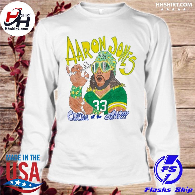 Aaron jones 33 cream of the crop 2023 shirt, hoodie, sweater, long