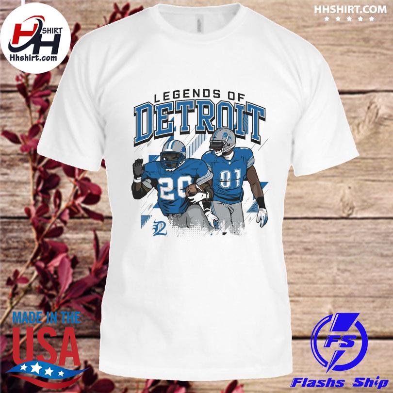 The Legends Of Detroit Lions Calvin Johnson And Barry Sanders Shirt -  High-Quality Printed Brand