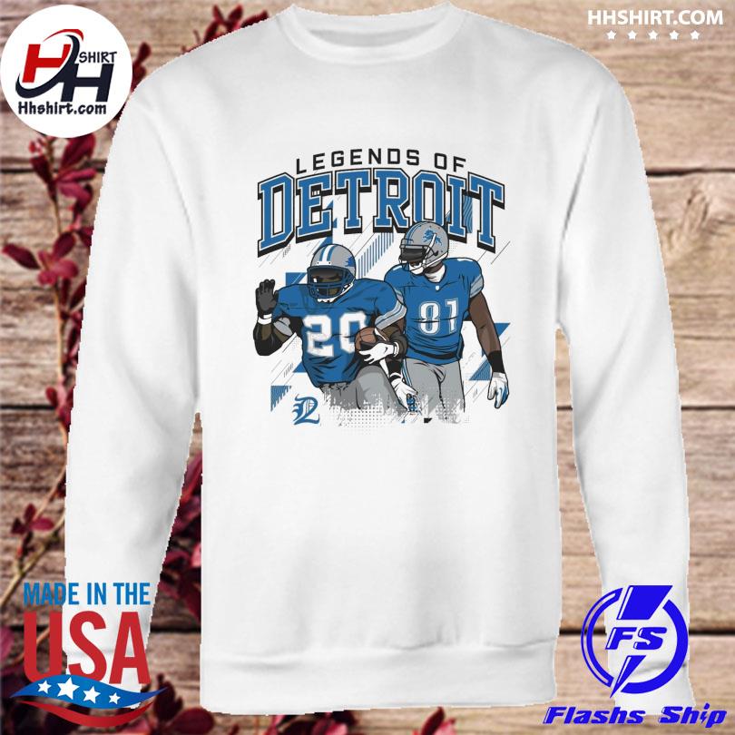 Calvin Johnson And Barry Sanders Legends Of Detroit Lions Shirt