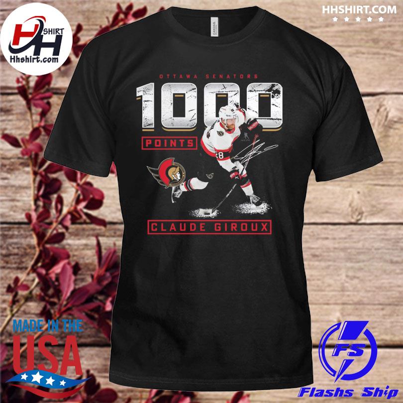 Claude Giroux Ottawa Senators 1,000 Career Points T-Shirt, hoodie, sweater,  long sleeve and tank top