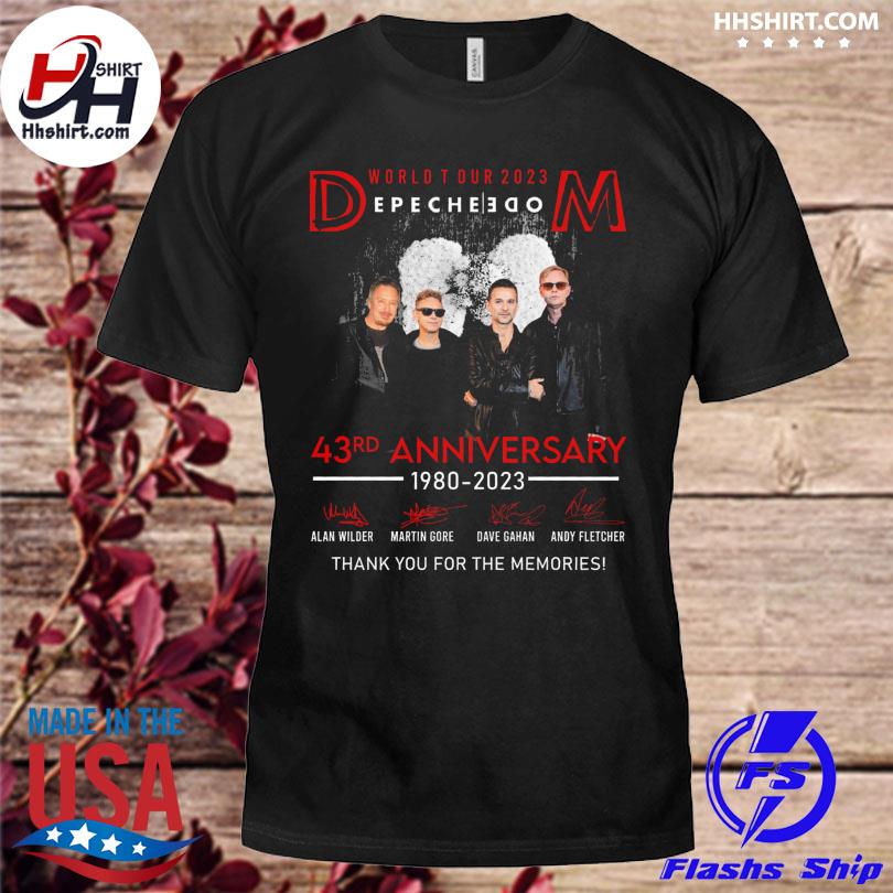 World Tour 2023 Depeche Mode 43rd Anniversary 1980-2023 Shirt