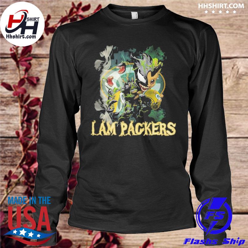 Baby Groot Venom I am Green Bay Packers 2023 shirt, hoodie, sweater, long  sleeve and tank top