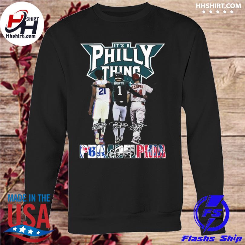 Official philadelphia Phillies Bryce Harper And Eagles Jalen Hurts T Shirt,  hoodie, sweater, long sleeve and tank top