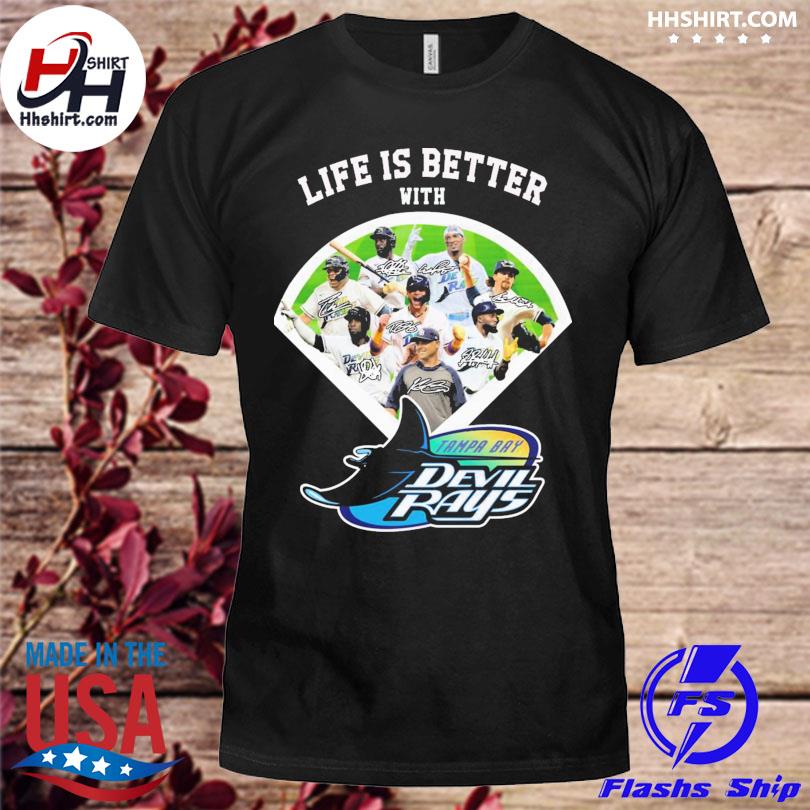 Life Is Better With Tampa Bay Devilrays Signatures Shirt, hoodie