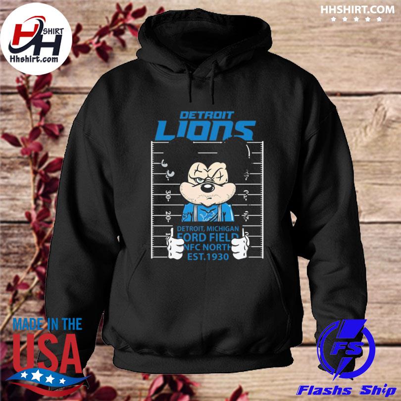 Detroit Lions Mickey Mouse Detroit Michigan Ford Field NFC North Est 1930  Shirt, hoodie, sweater, long sleeve and tank top