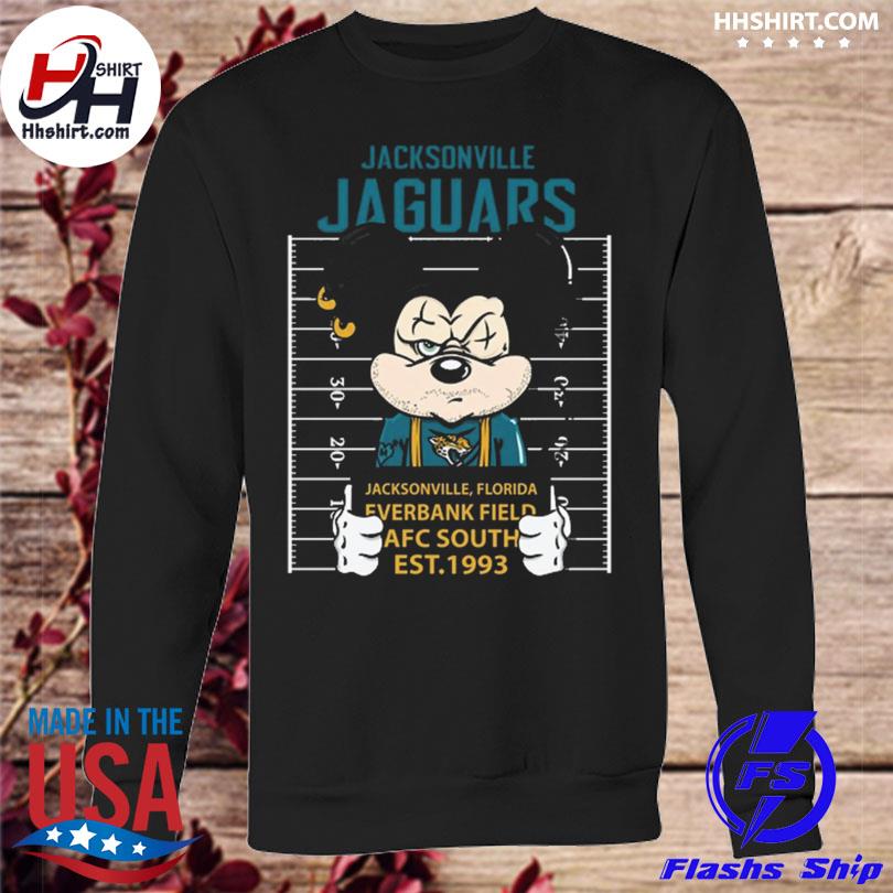 Jacksonville Jaguars Mickey Mouse Jacksonville Florida Everbank Field AFC  South Est 1993 Shirt, hoodie, sweater, long sleeve and tank top