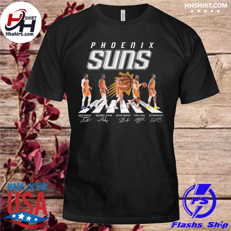 Phoenix Suns Abbey Road Josh Okogie Deandre Devin Booker signature shirt