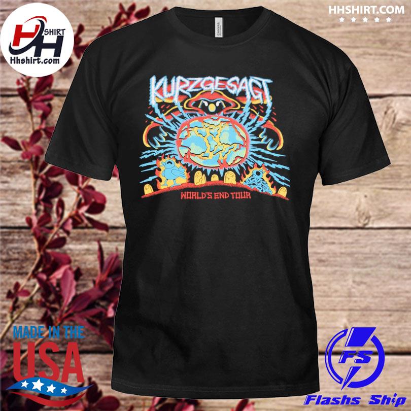 The kurzgesagt world's end tour shirt