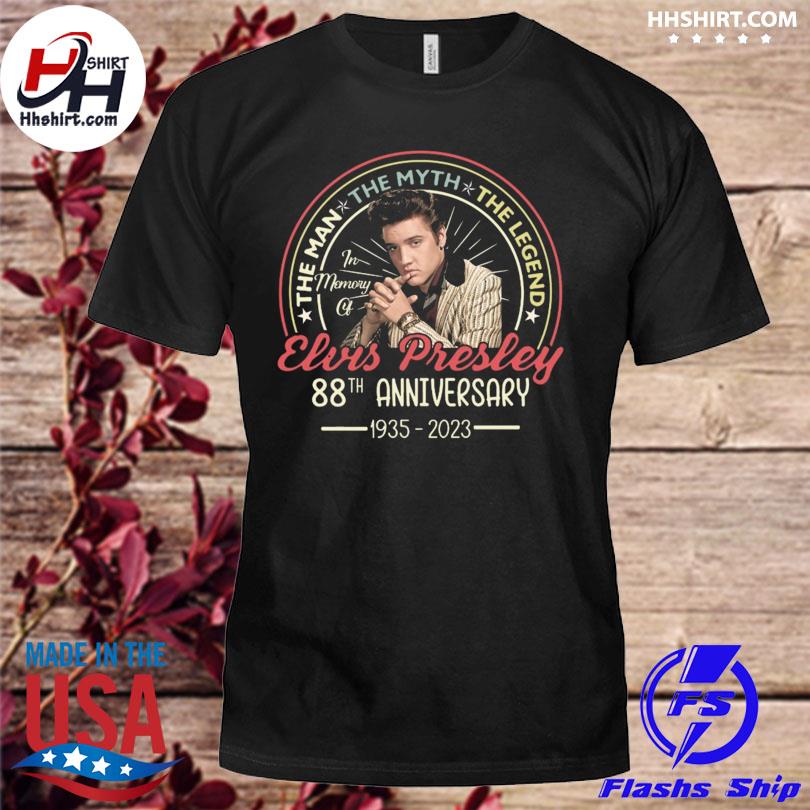 The memory of elvis presley 88th anniversary 1935 2023 shirt