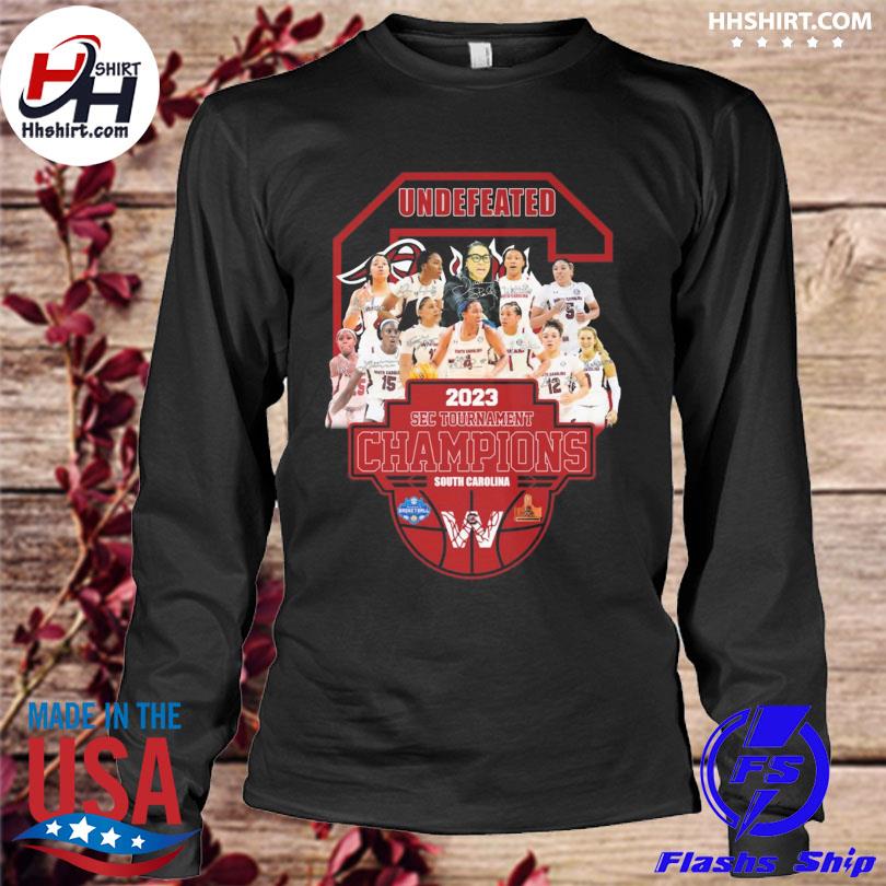 Undefeated South Carolina Women's Basketball 2023 SEC Tournament Champions  Signatures Shirt - Limotees