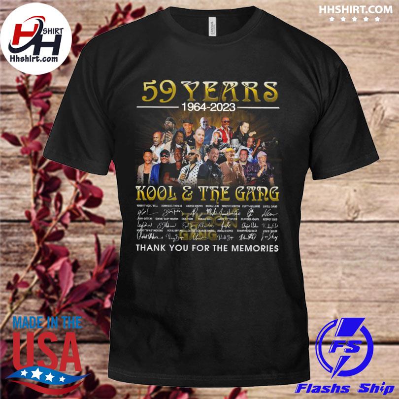 59 years 1964 2023 Kool & the Gang thank you for the memories signatures shirt