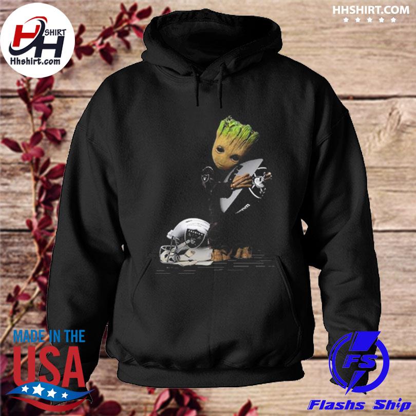 Baby Groot Hug los angeles raiders football 2023 shirt