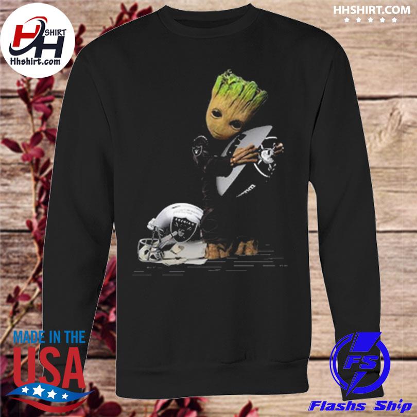 Baby Groot Hug los angeles raiders football 2023 shirt