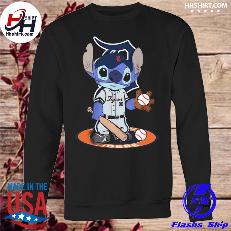 Baby Stitch Detroit Tigers Baseball Logo 2023 Shirt Hoodie Sweatshirt