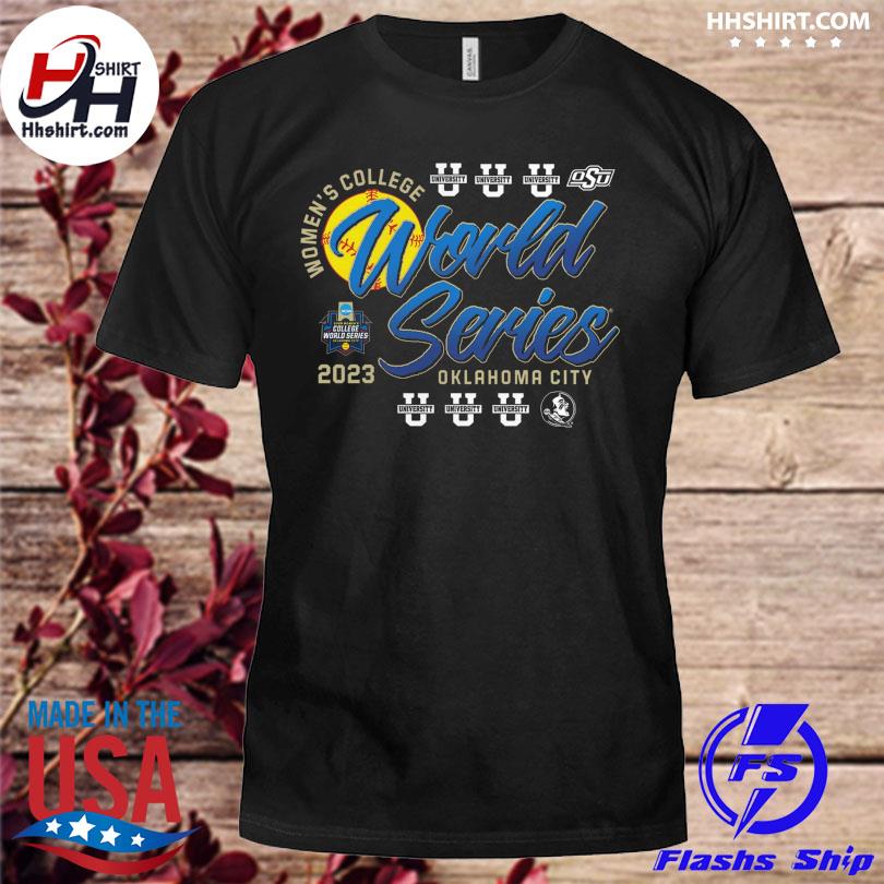Black 2023 women's softball college world series group shirt