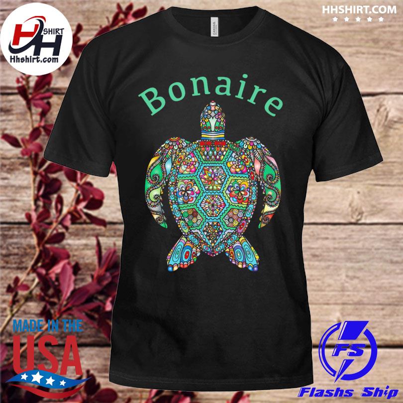 Bonaire tribal turtle 2023 shirt