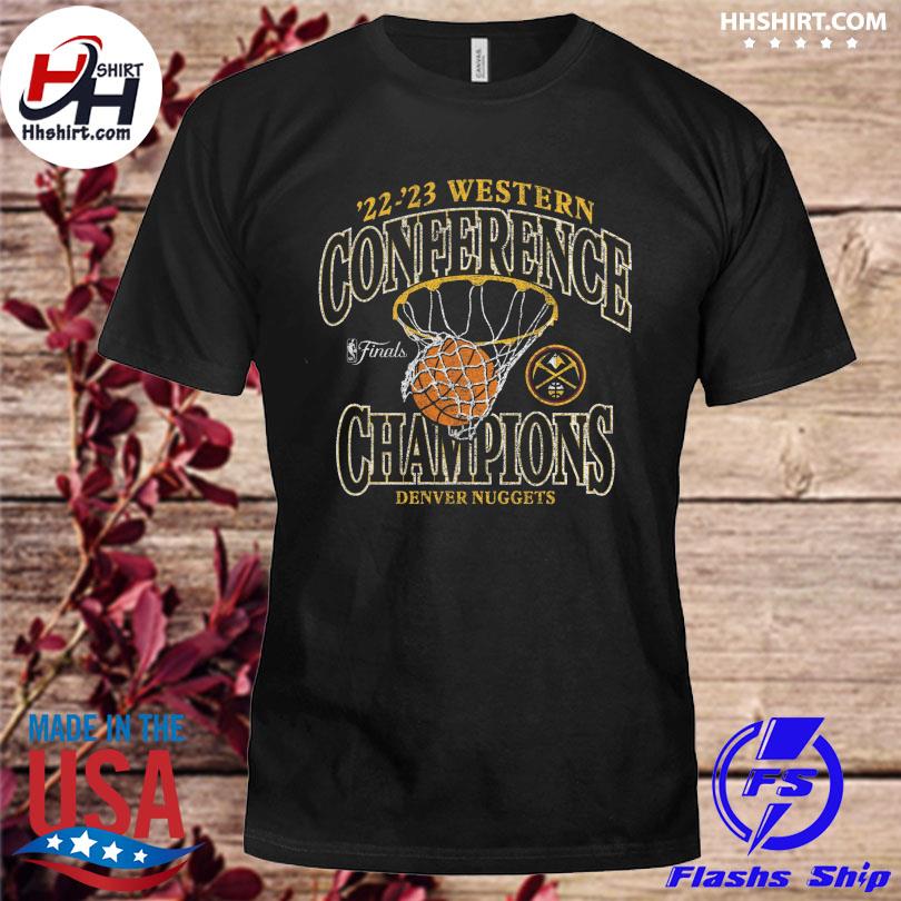 Denver nuggets 2023 western conference champions pass hoops shirt