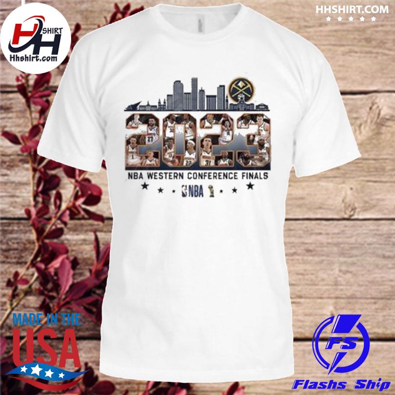 Denver nuggets skyline players 2023 nba western conference finals shirt
