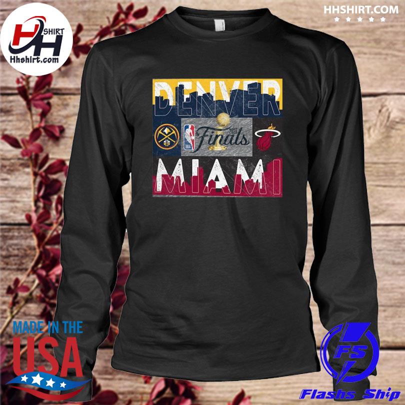 Vintage Denver Nuggets vs. Miami Heat 2023 NBA Finals Matchup Shirt, hoodie,  sweater, long sleeve and tank top