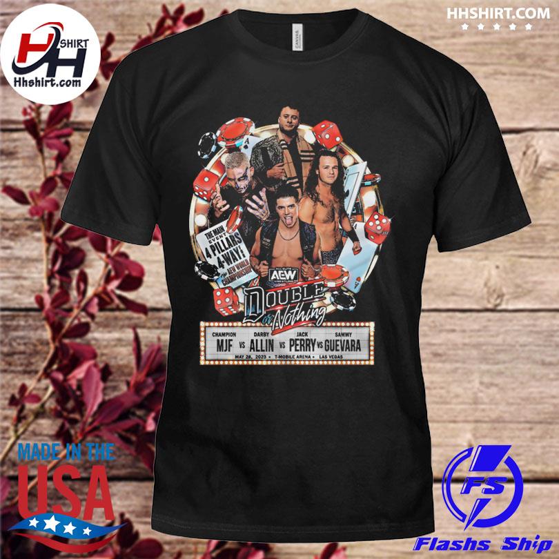 Double or nothing matchup mjf vs darby allin vs jack perry vs sammy guevara shirt
