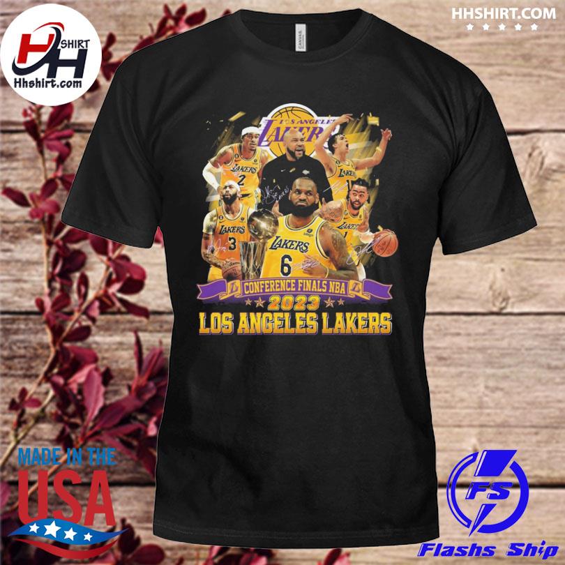 Funny los angeles lakers conference finals nba los angeles lakers signatures 2023 shirt