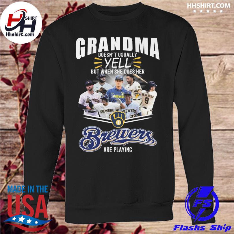 NEW FASHION Grandma Milwaukee Brewers Are Playing T-Shirt