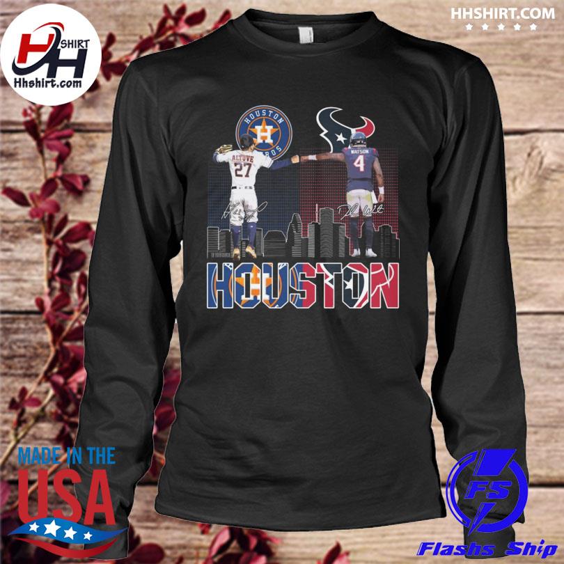 Official José Altuve Deshaun Watson Signatures Houston Astros Houston  Texans Shirt, hoodie, sweater, longsleeve t-shirt