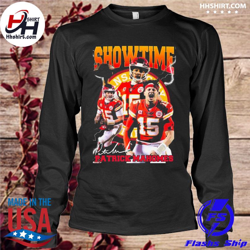 Official Number 15 Kansas City Chief Showtimes Patrick Mahomes t-shirt,  hoodie, sweater, long sleeve and tank top