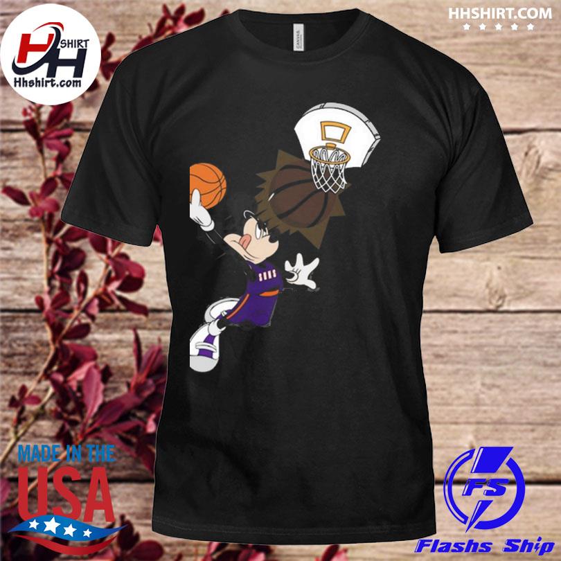 Mickey Mouse basketball Phoenix Suns logo 2023 shirt