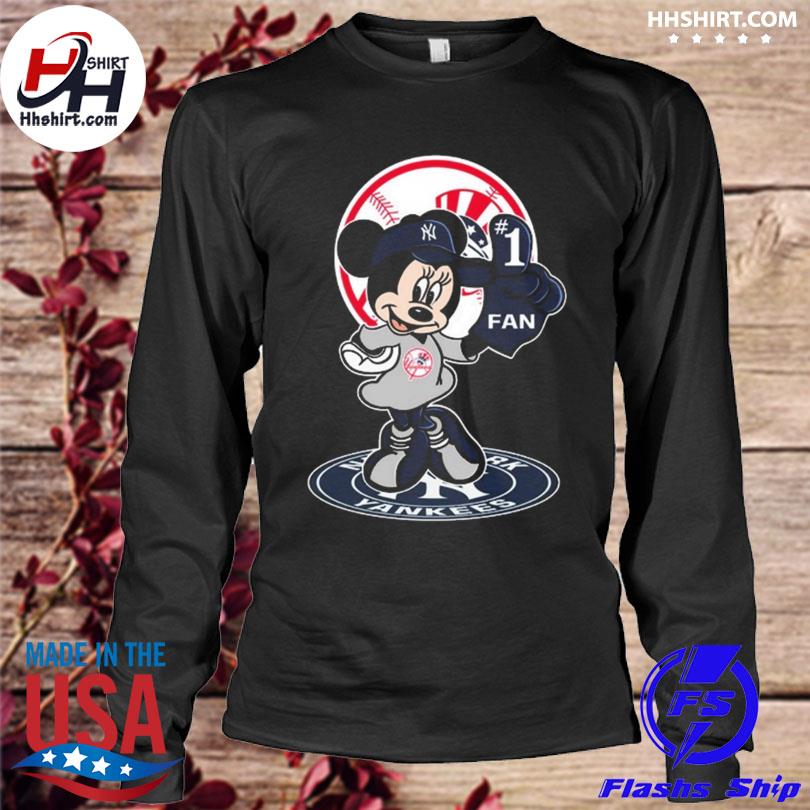 New York Yankees Mickey mouse cartoon shirt, hoodie, sweater, long