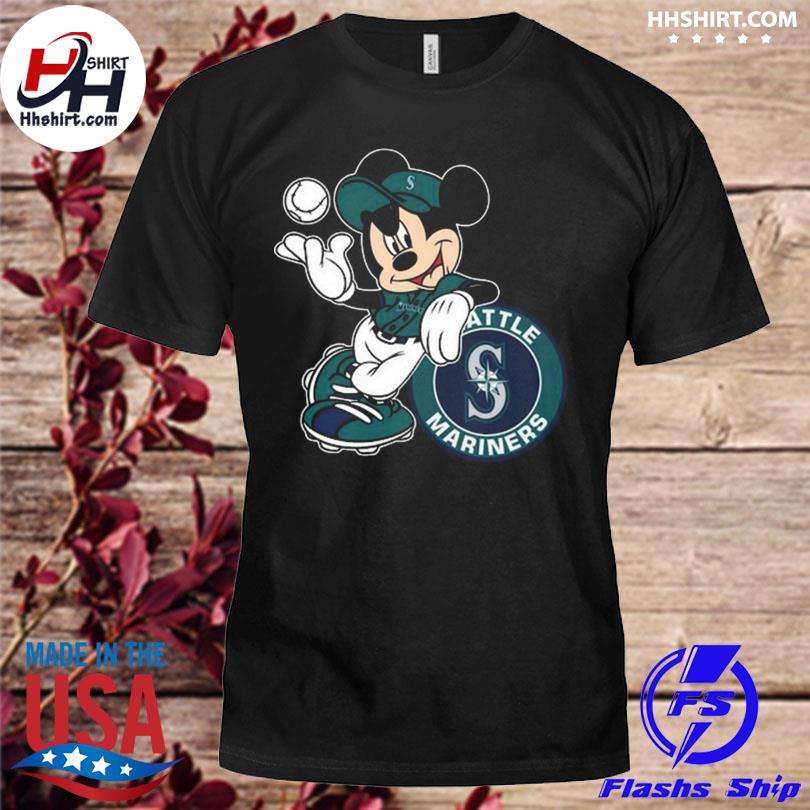 Mickey Mouse Hat Seattle Mariners logo baseball 2023 shirt