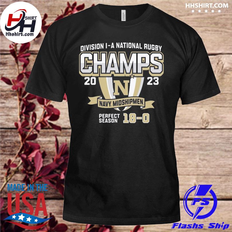 Midshipmen blue 84 2023 ncaa men's rugby national champions shirt