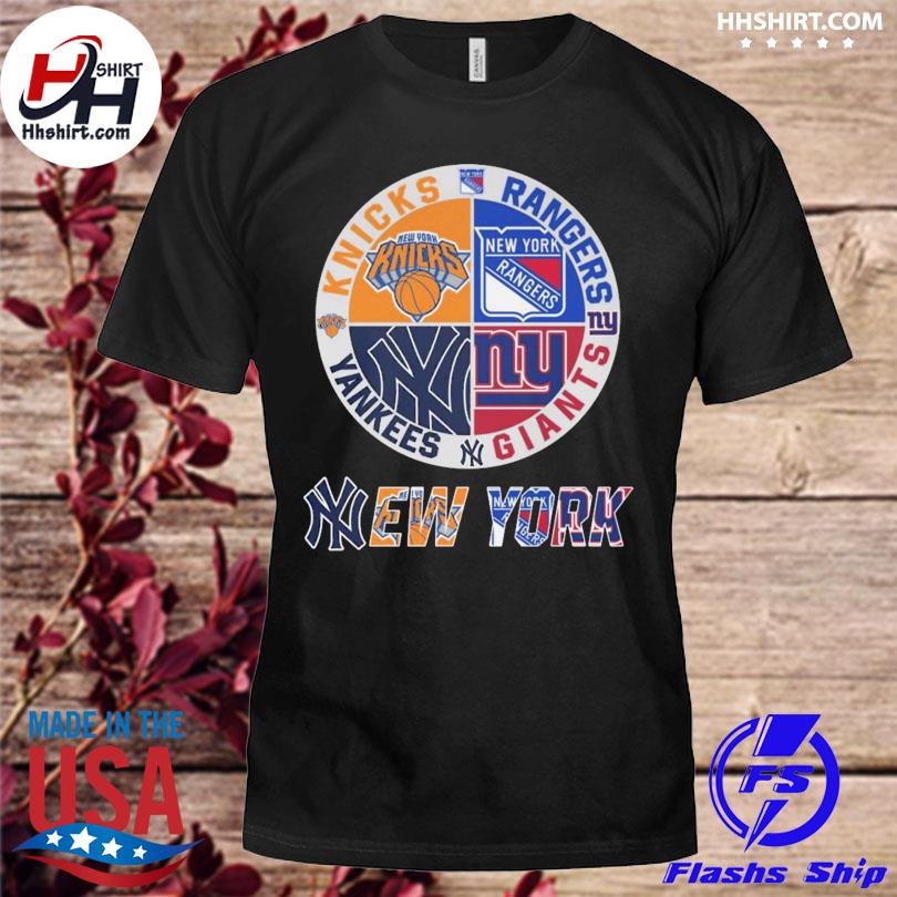New york knicks new york rangers new york yankees new york giants 2023 shirt