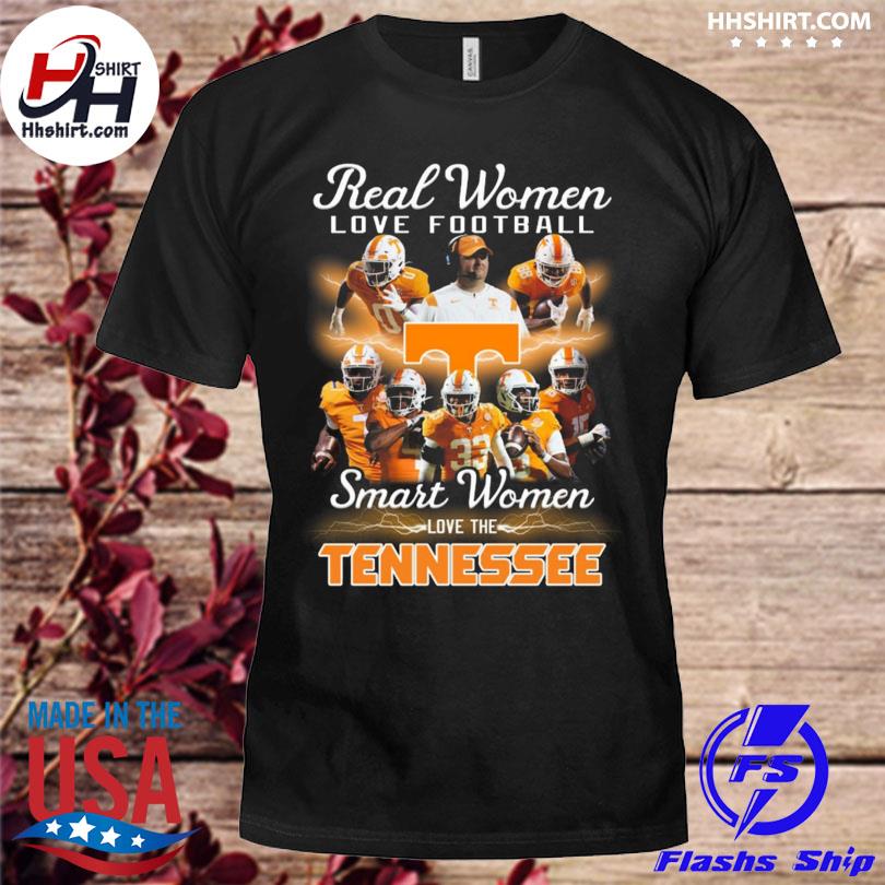 Real women love football smart women love tennessee volunteers 2023 shirt