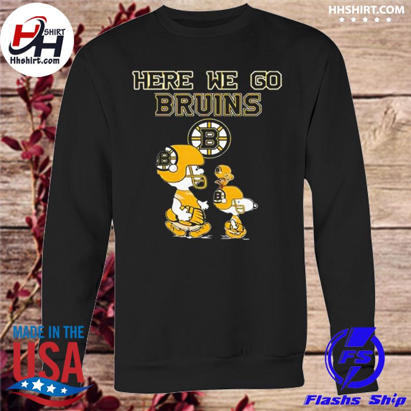 Charlie Brown and Snoopy Boston Red Sox here we go shirt, hoodie, sweater  and v-neck t-shirt