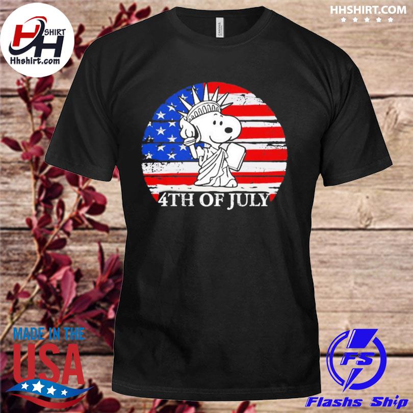 Snoopy happy 4th of july American flag 2023 shirt