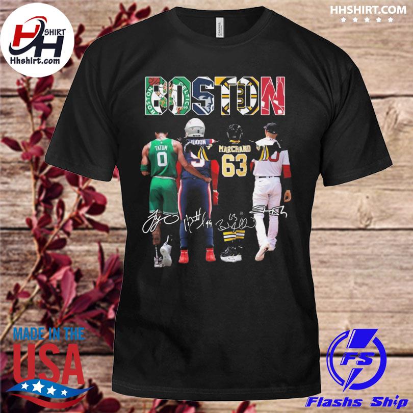 Tatum marchand boston celtics new england Patriots boston bruins and boston red sox signatures 2023 shirt