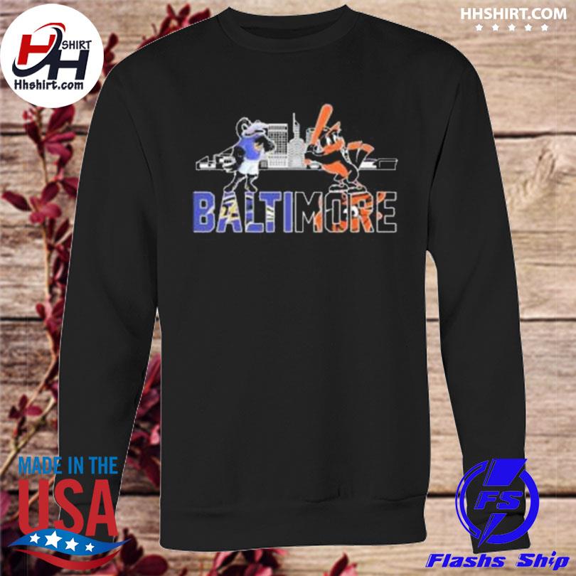 Poe Baltimore Ravens and The Oriole Bird Baltimore Orioles Baltimore city  shirt, hoodie, sweater, long sleeve and tank top